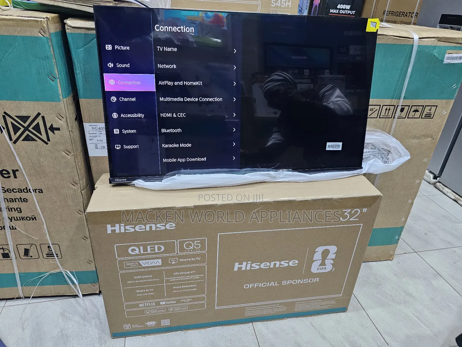 Hisense Qled 32 Smart Vidaa With Bluetooth