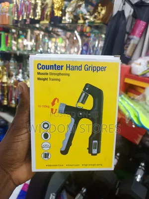 Adjustable Hand Grip Strengthener With a Built-in Digital Counter.