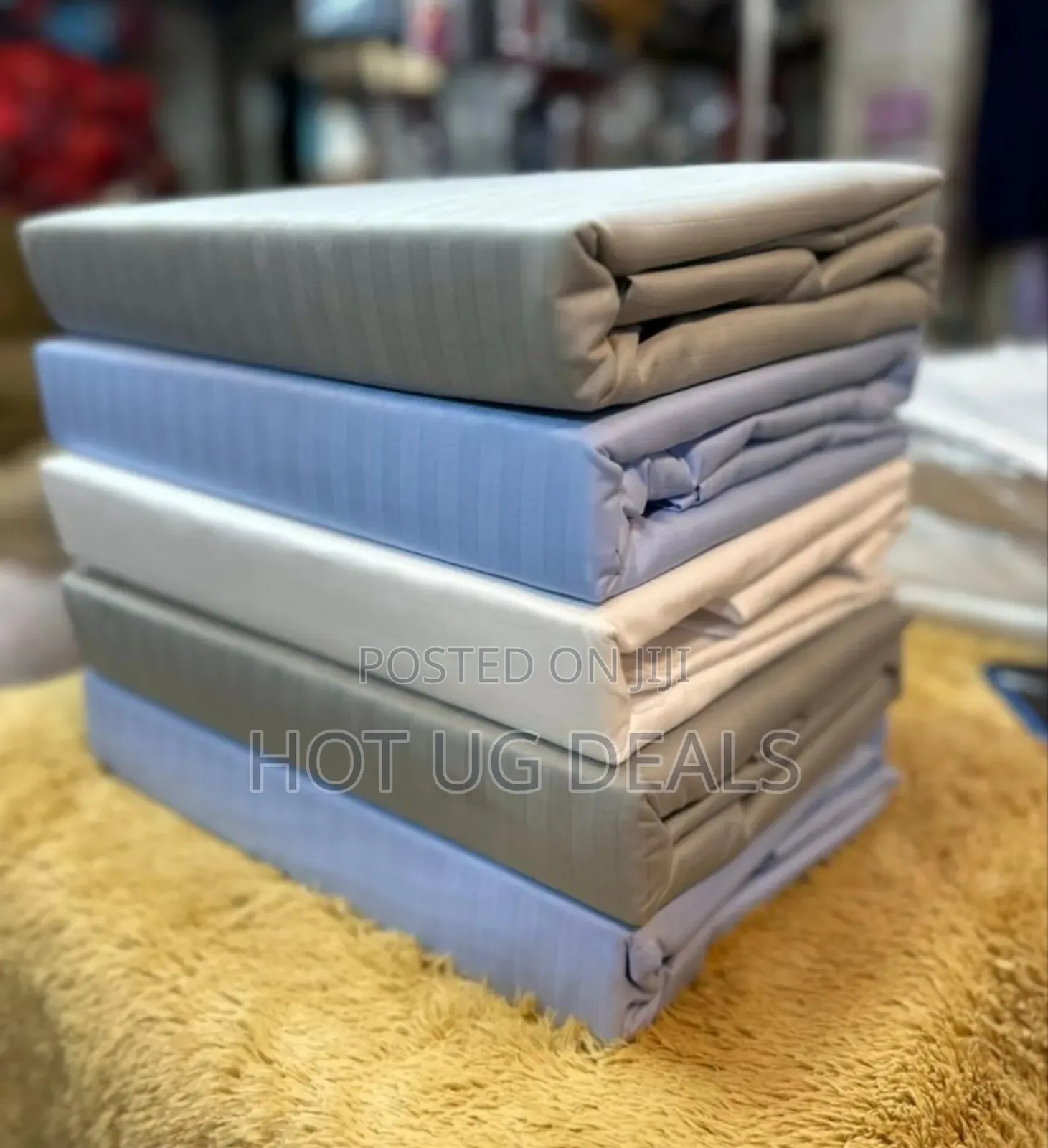 6x6 4pcs Cotton Bedsheets Sets ( 2 Bedsheets, 2 Pillowcases)