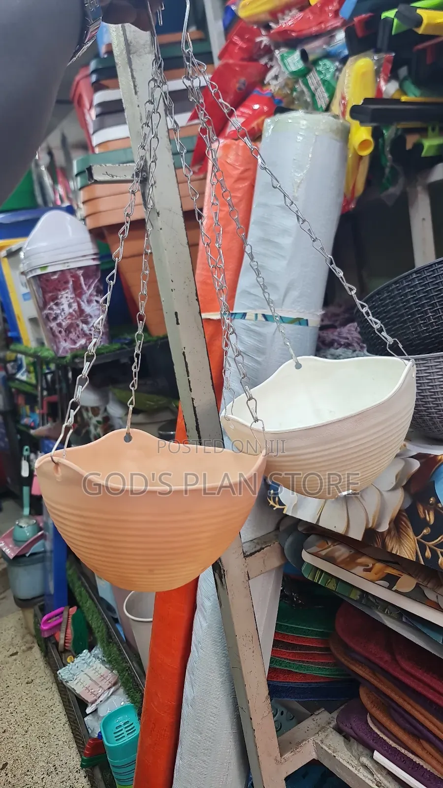Homeware Hanging Plastic Flower Pots Plastic Hanging Pots