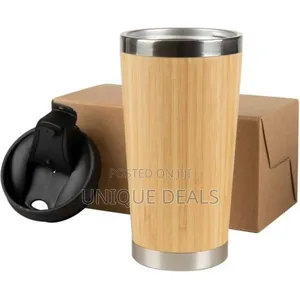 Stainless Steel Bamboo Travel Mug