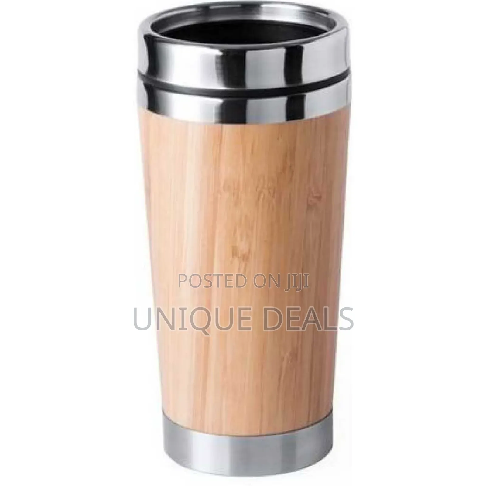 Stainless Steel Bamboo Travel Mug