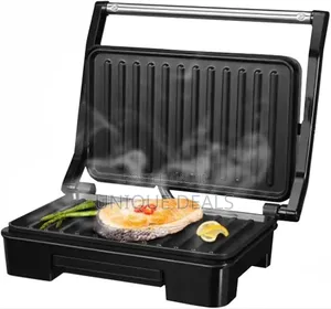 Electric Panini Press Grill, Non-Stick Coated Plates