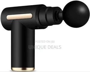 Mini Massage Gun Portable Fascia Gun Muscle Massager 3 Speed 4 Heads