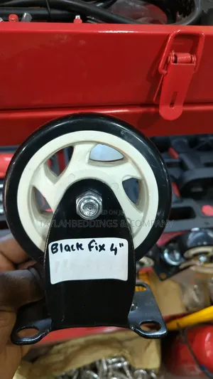 Black Swivel Plate Heavy-Duty Industrial Wheels for Furniture 4pcs
