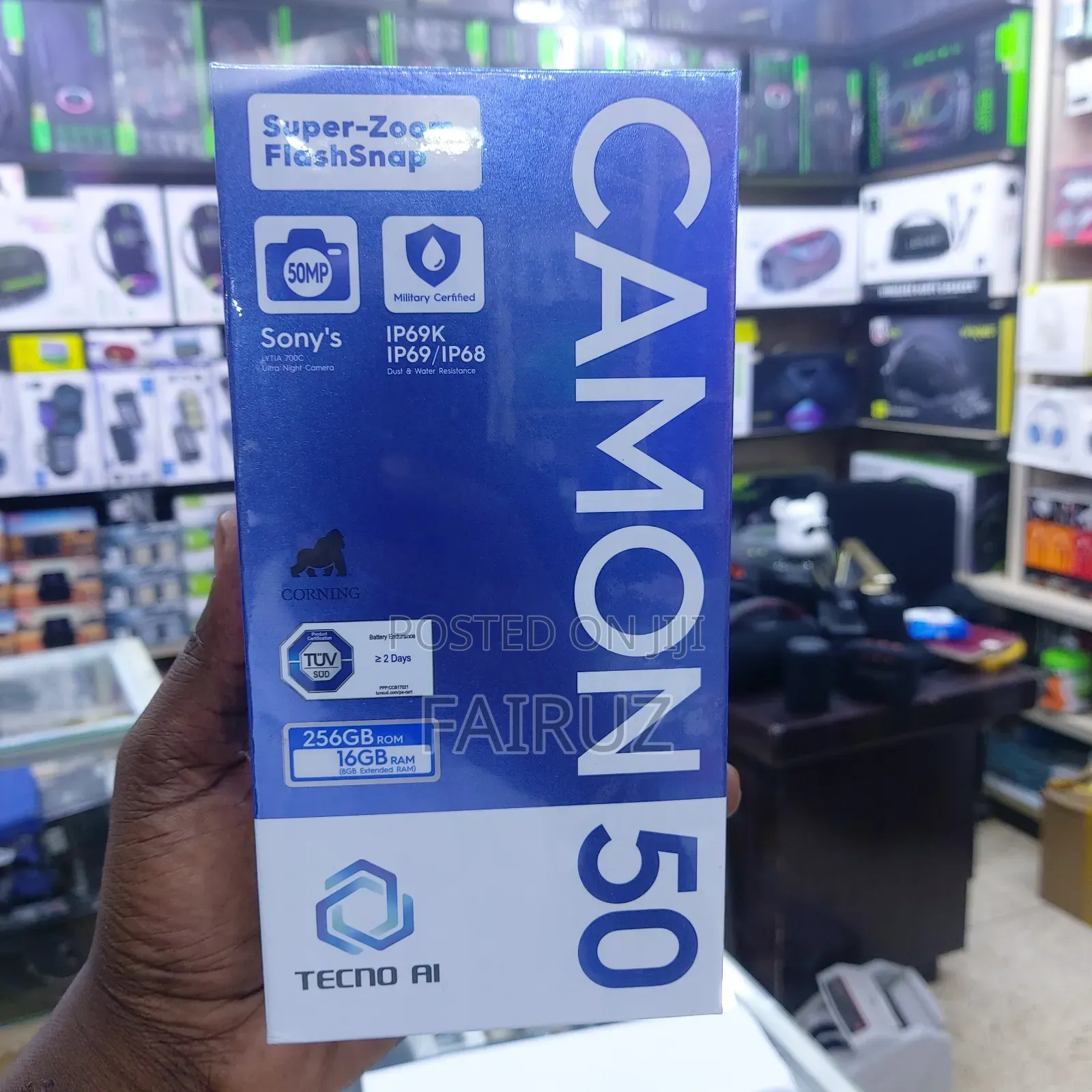 New Tecno Camon 50 256 GB Gray