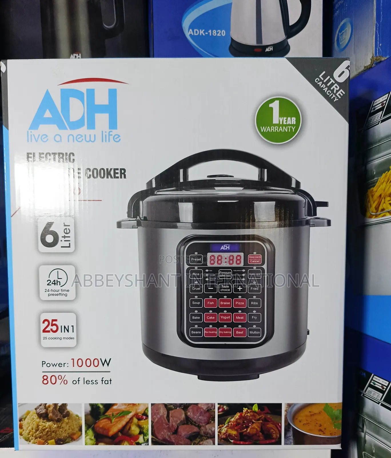 Adh 25-in-1 Multipurpose Pressure Cooker/6-Liter Pressure Cooker