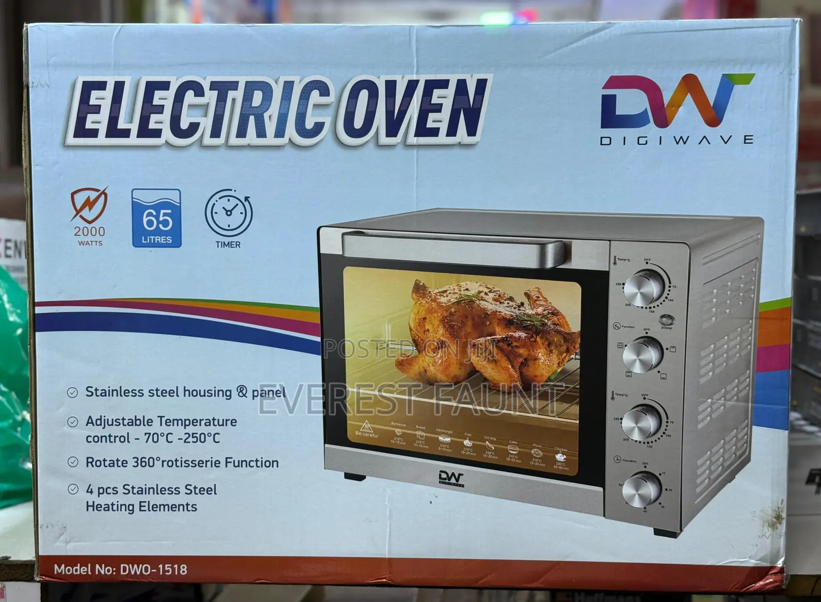 Digiwave Electric Oven 65 Liters