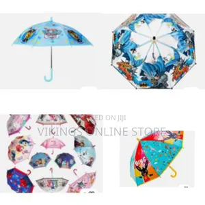 Auto Open Straight Kids Umbrella With Folding Handle for Toddlers Boys