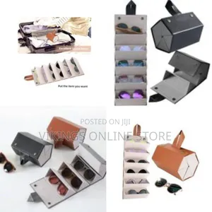 Sunglasses Travel Case With 5 Slots, Multi Sunglasses Storage Case