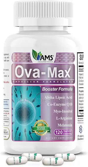 Ams Ova-Max Prenatal Vitamins 120caps - Boosts Fertility and Ovulation