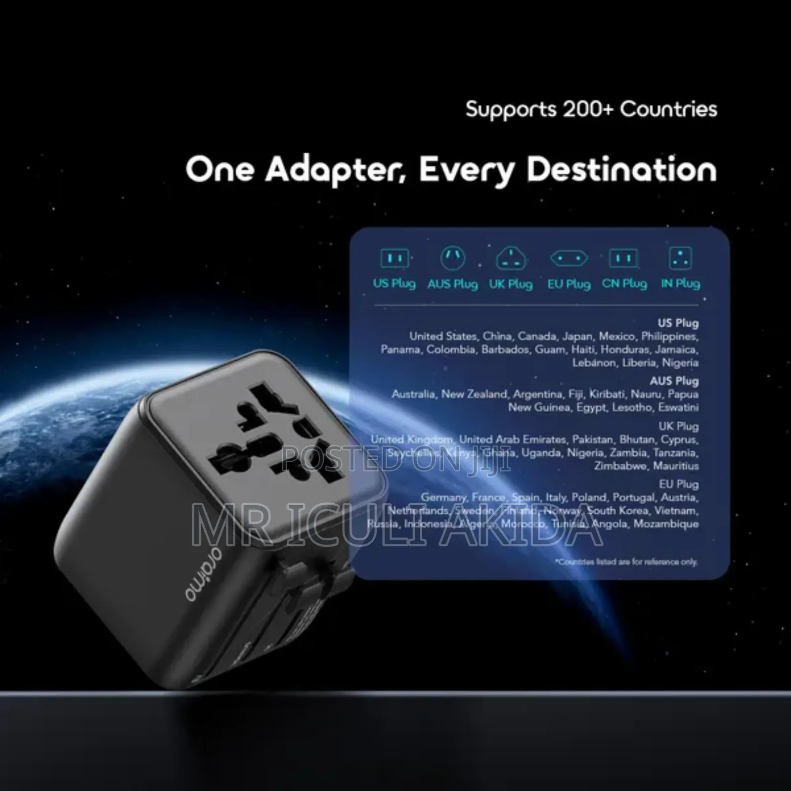 Oraimo Poweromni 251 2500w Multi-Plug Travel Converter