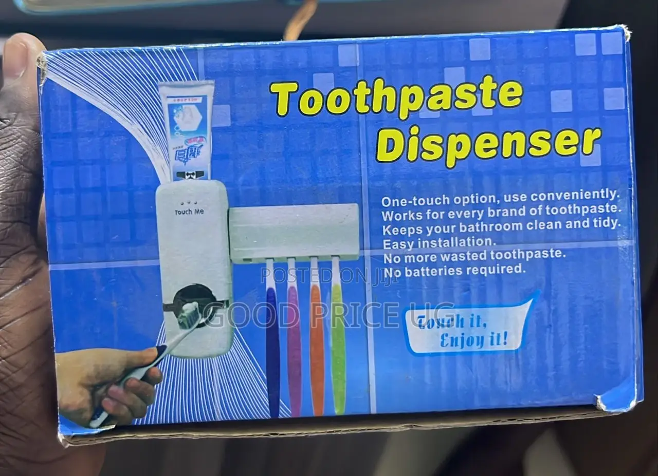 Touch Me Toothpaste Dispenser and Toothbrush Holder