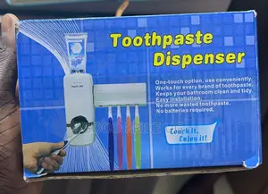 Touch Me Toothpaste Dispenser and Toothbrush Holder