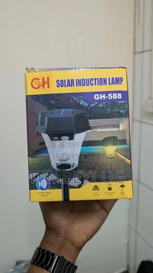 Outdoor Solar Powered Garden Lamp Ground or Wall Mounted