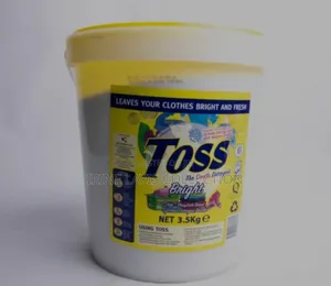 3.5kg Bucket of Toss Bright Washing Powder.