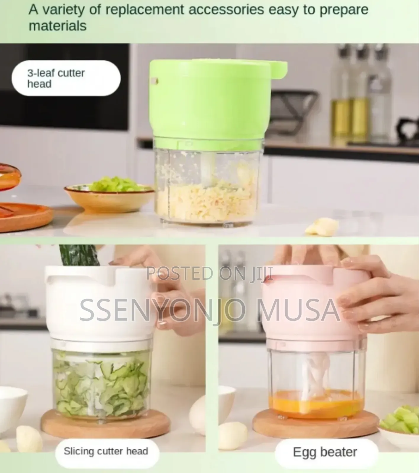 Rechargeable Mini Meat Grinder Vegetable Chopper Food Processor