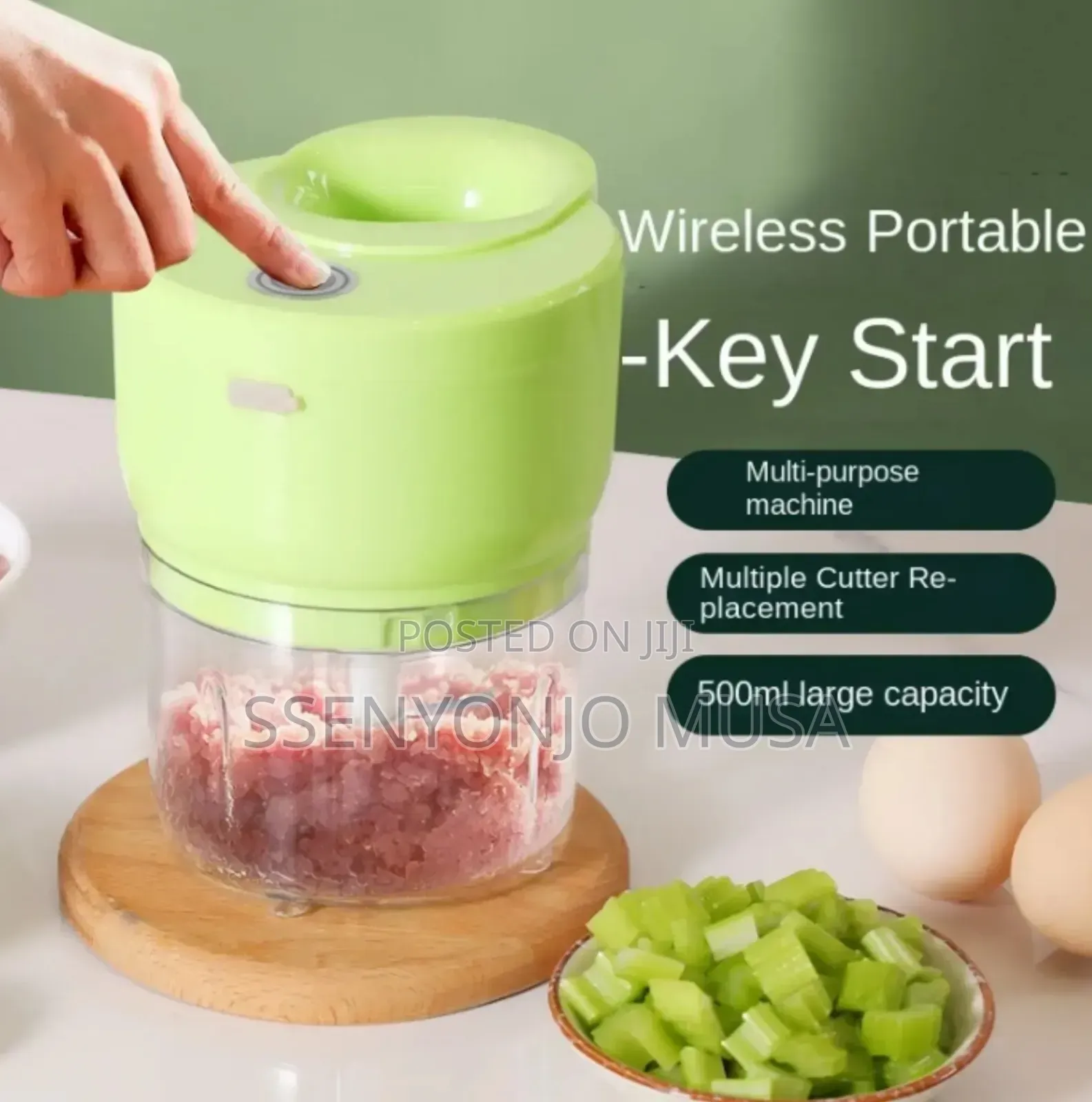 Rechargeable Mini Meat Grinder Vegetable Chopper Food Processor