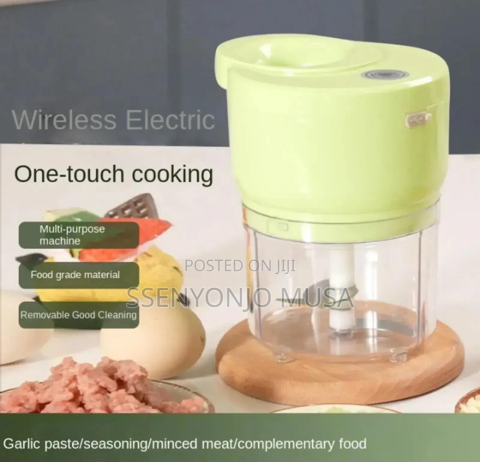 Rechargeable Mini Meat Grinder Vegetable Chopper Food Processor