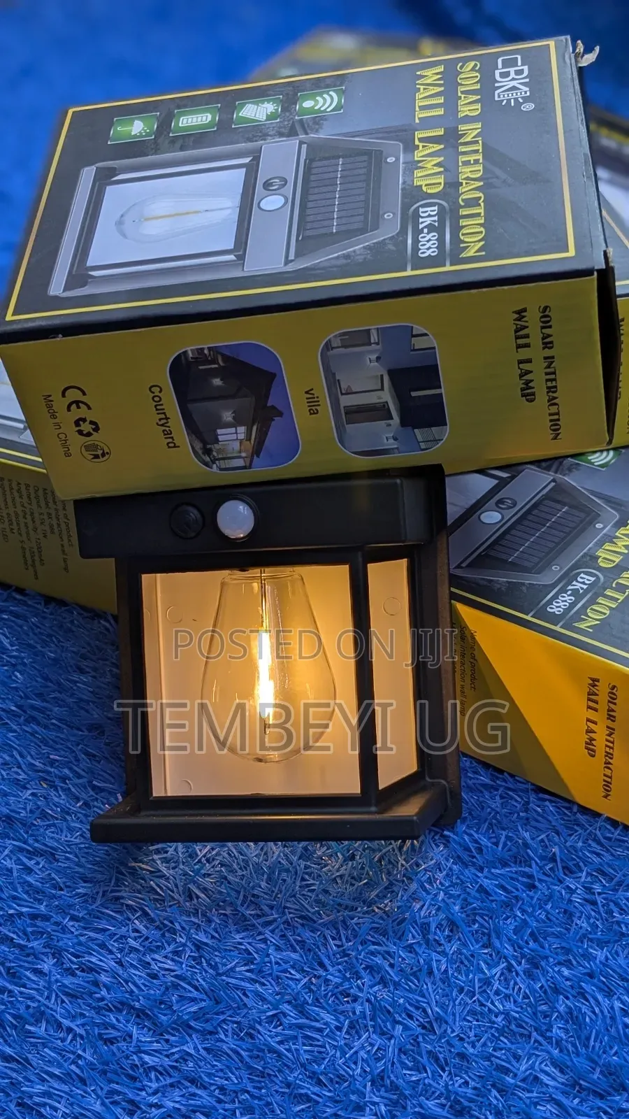 Solar Powered Outdoor Wall Lamp, Light