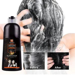 Argan Oil Fast Hair Dye Shampoo Natural Black 420ml