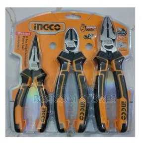 Ingco 3 Pcs High Leverage Pliers Set Insulated Pliers -