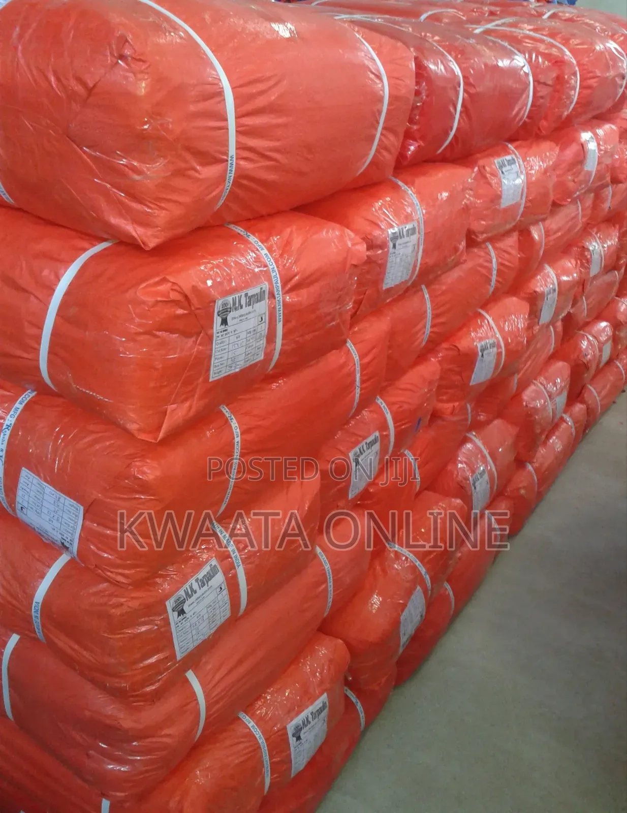 (11mx 11m),Tarpaulin Sheet Waterproof Heavy Duty Yellow, Orange, Zebra