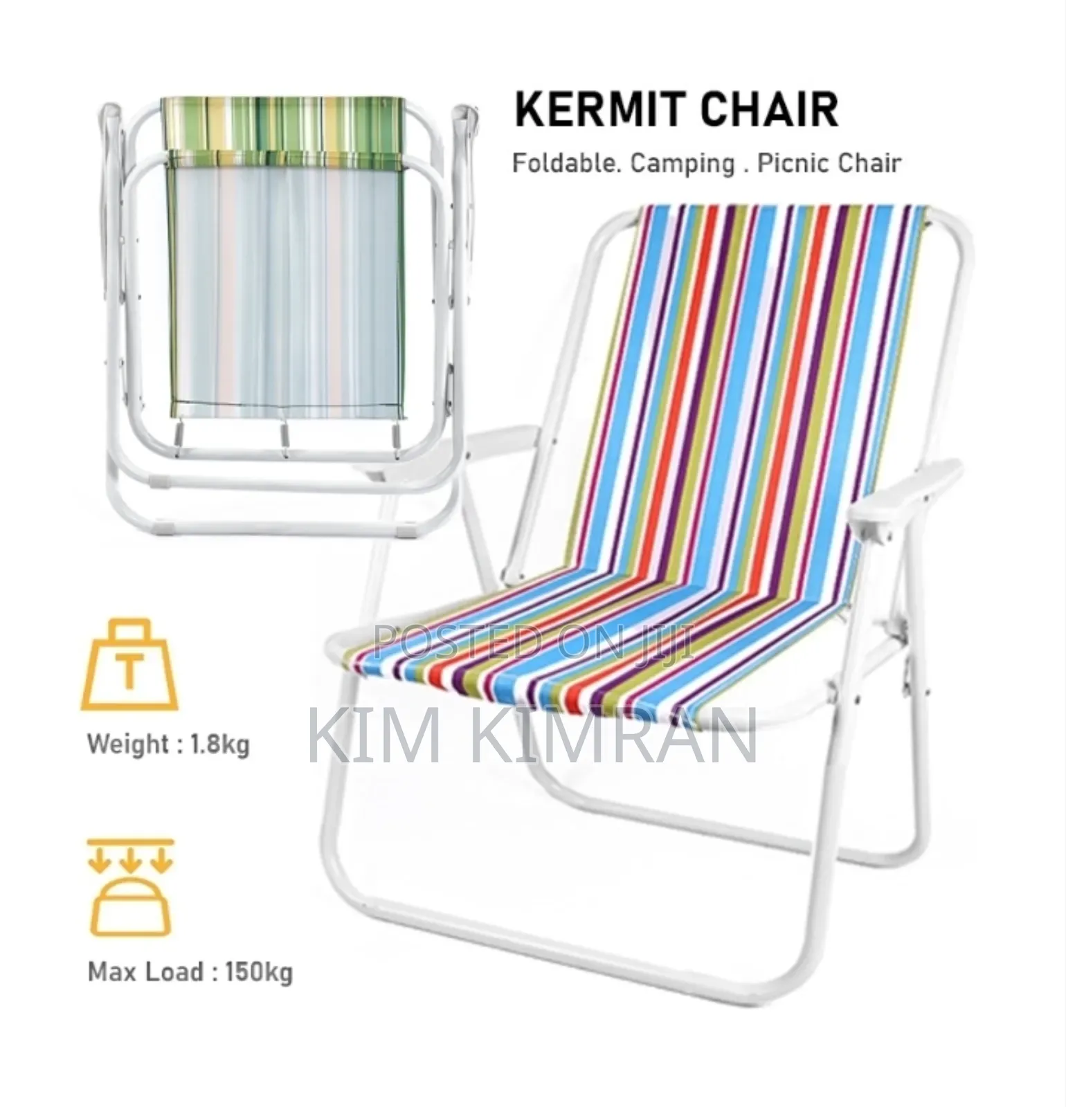 Foldable Camping Picnic Kermit Chair