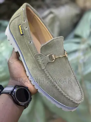 Men’S Classic Green Suede Timberland Loafers