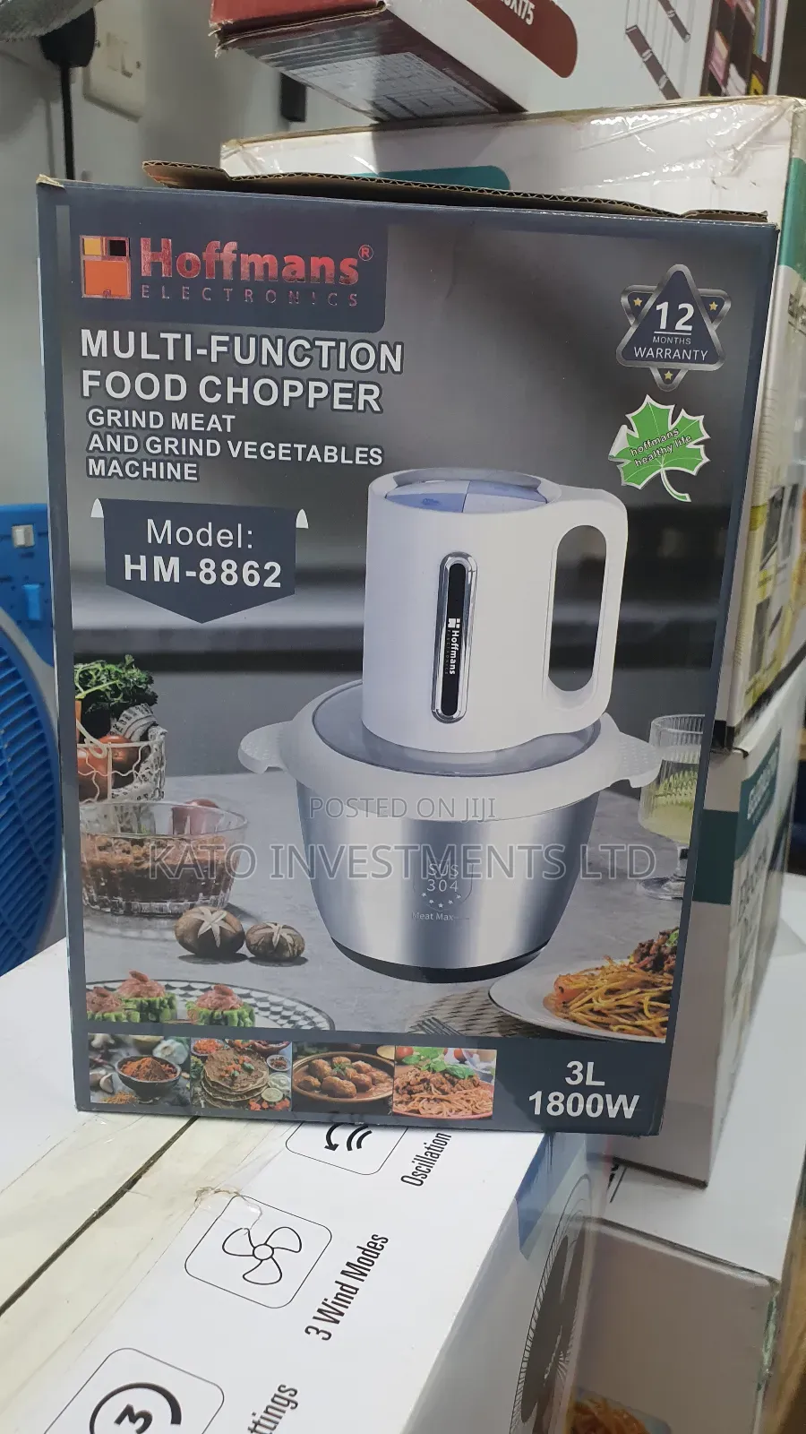 Hoffmans 8862-Hm Food Chopper With Handle 3l