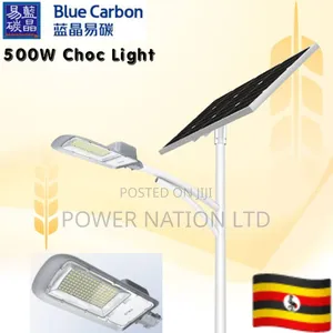 600w Interstellar Warrior Blue Carbon Choc Solar Street Light