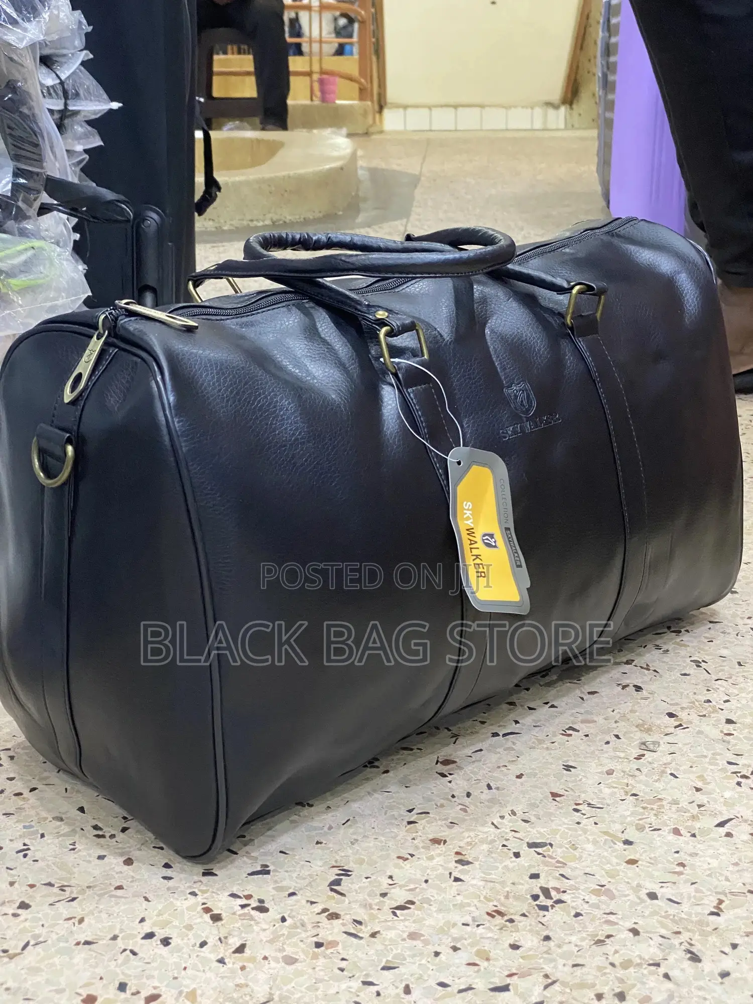 Black Leather Pu