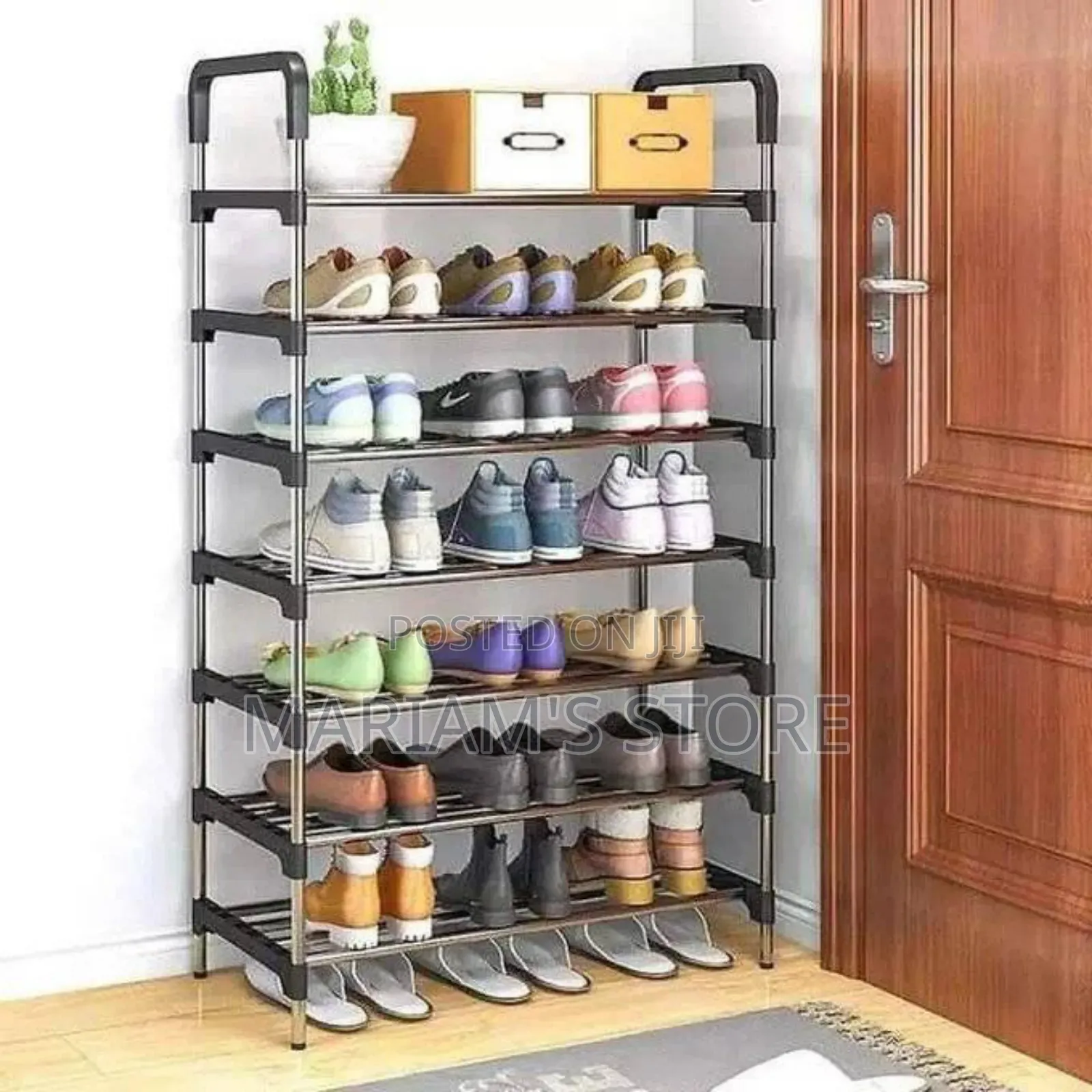 7-layer Or 8-layer Stainless Steel Shoe Rack .