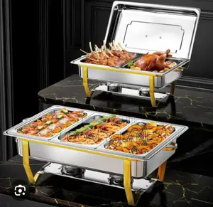 Stainless Steel Chafing Dish Set (Triple Compartment?