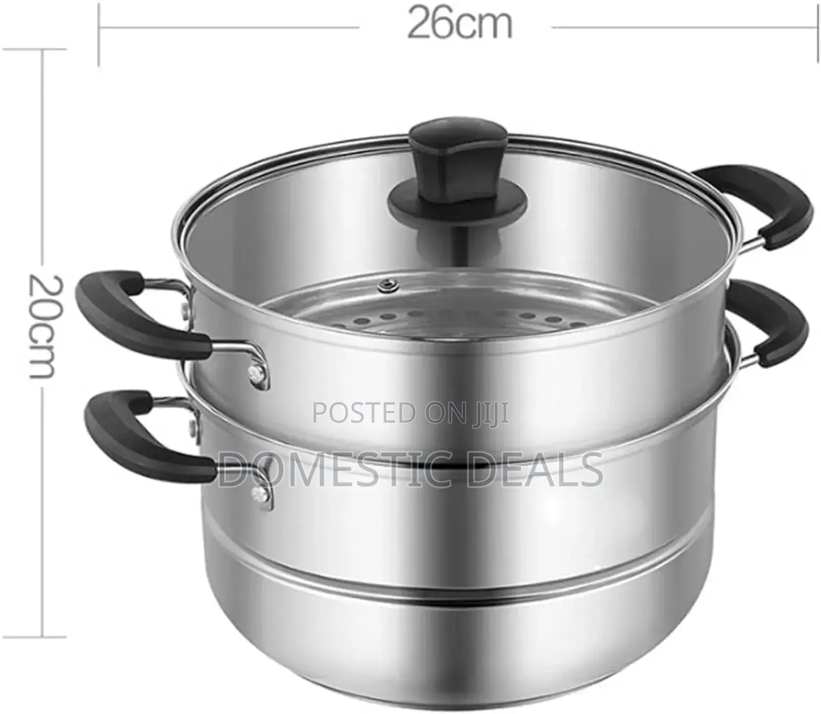 3 Tier Multi Tier Layer Stainless Steel Steamer Pot