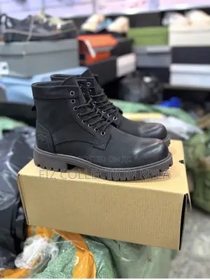 Pure Leather Black Timberland Boot