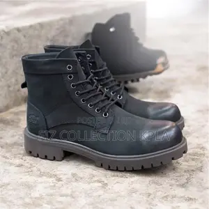 Pure Leather Black Timberland Boot