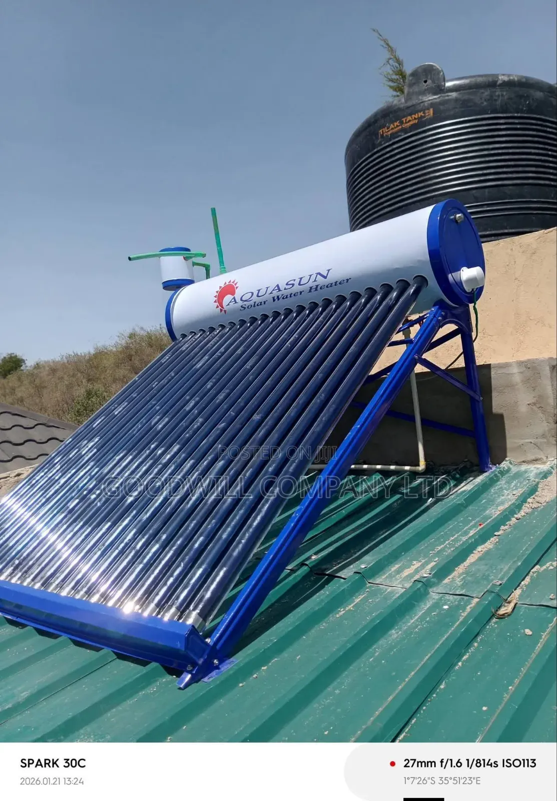160 Liters Interstellar Warrior Solar Water Heater