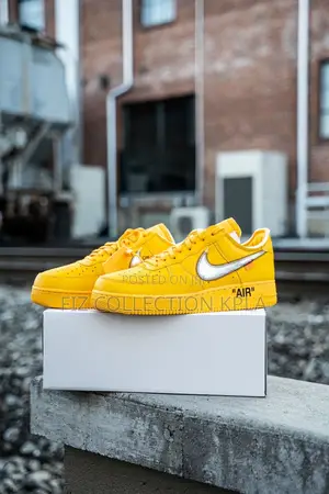 Nike Airforce One Off White Yellow