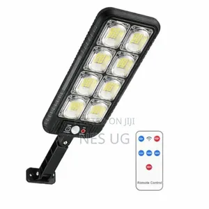 Outdoor Solar Light With Remote Control, 200 Led Motion Sensor Light