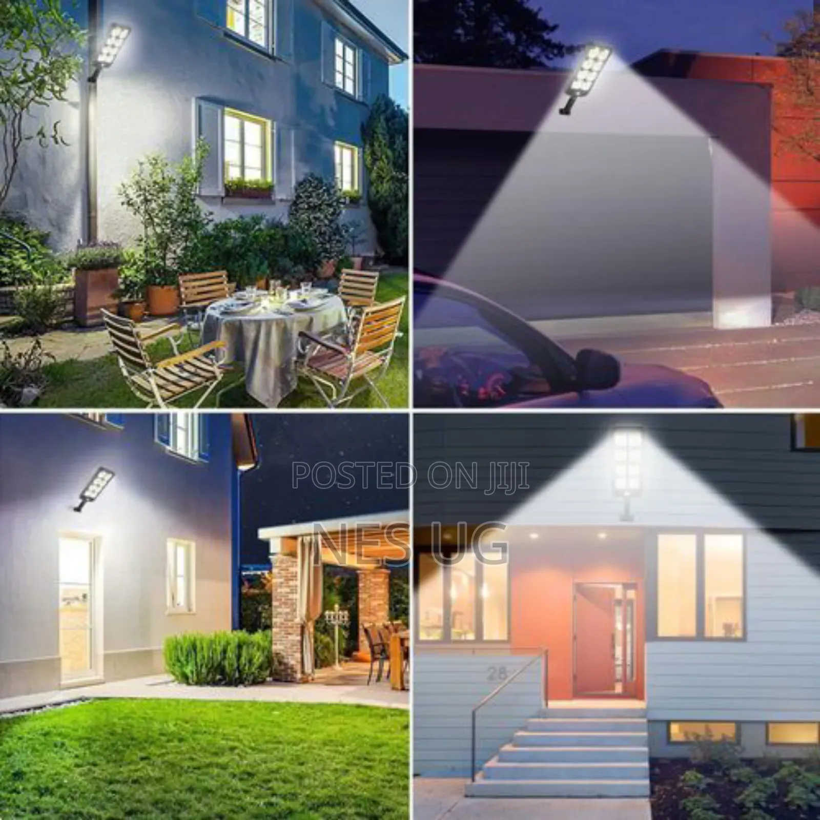 Outdoor Solar Light With Remote Control, 200 Led Motion Sensor Light