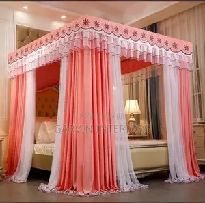Orange Four Stand Net Curtain