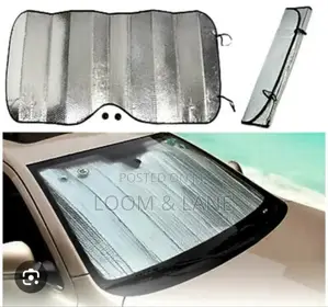 Premium Quality Accordion Metallic Reflective Car Sun Shade