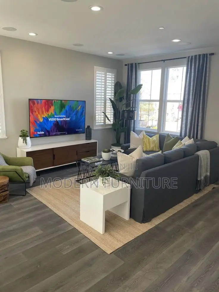 Home Interior Design Sofa and Tv Unit