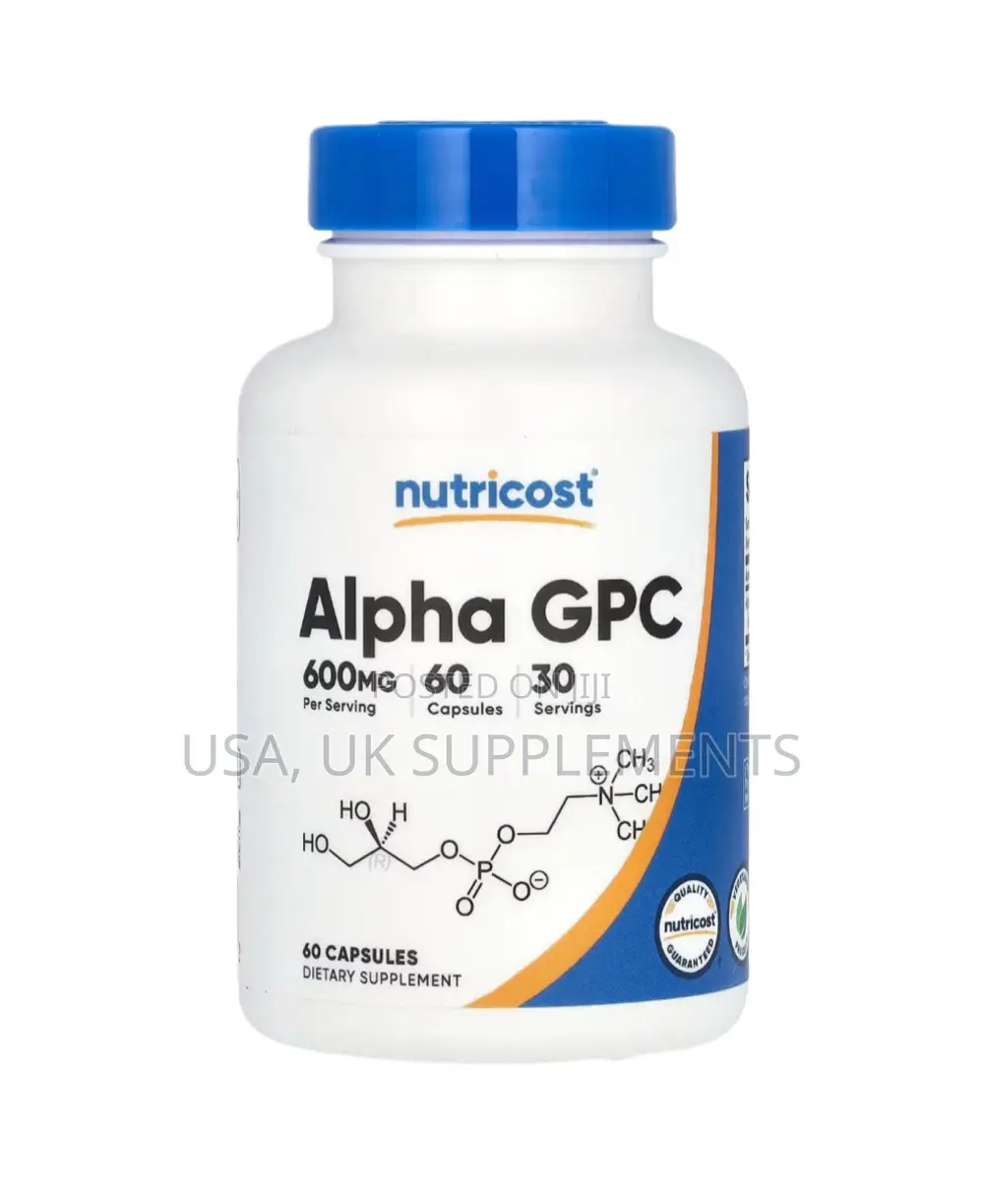 Alpha GPC 600mg 60capsules Nutricost