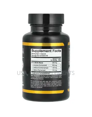 California Gold Bcaa 500mg 60 Veg Capsules