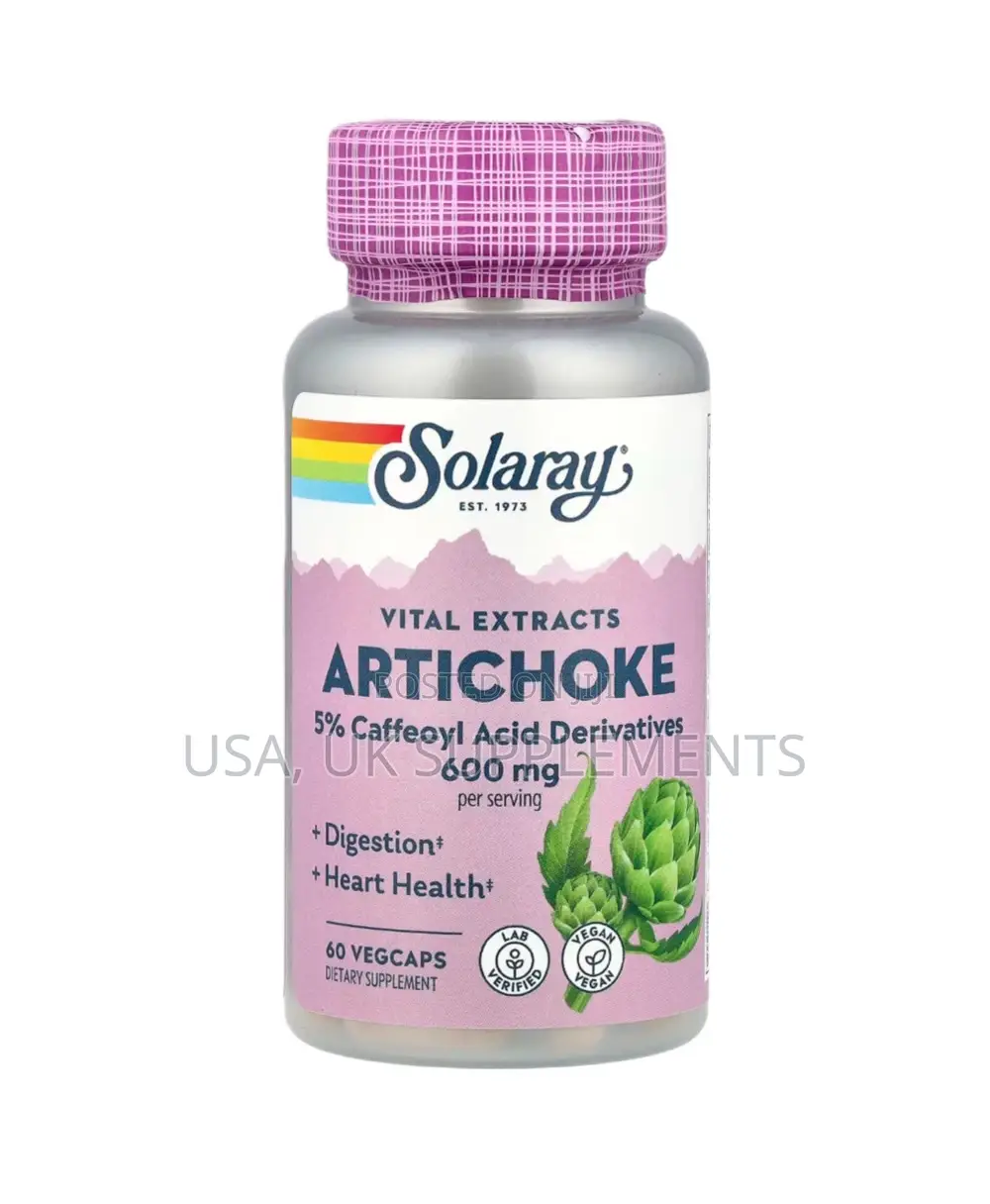 Solaray Artichoke 600mg 60veg Capsules