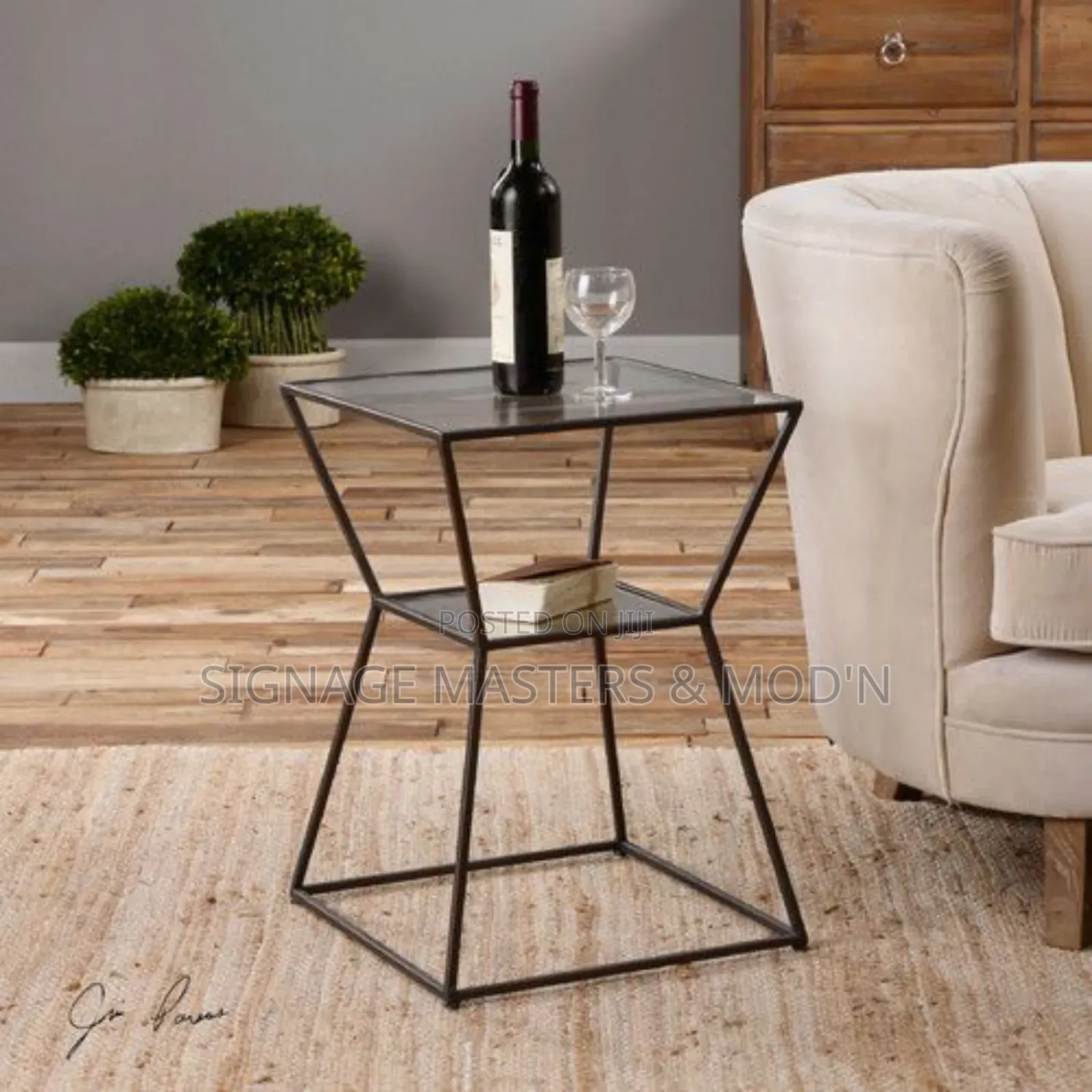 Iron Bed Side Table