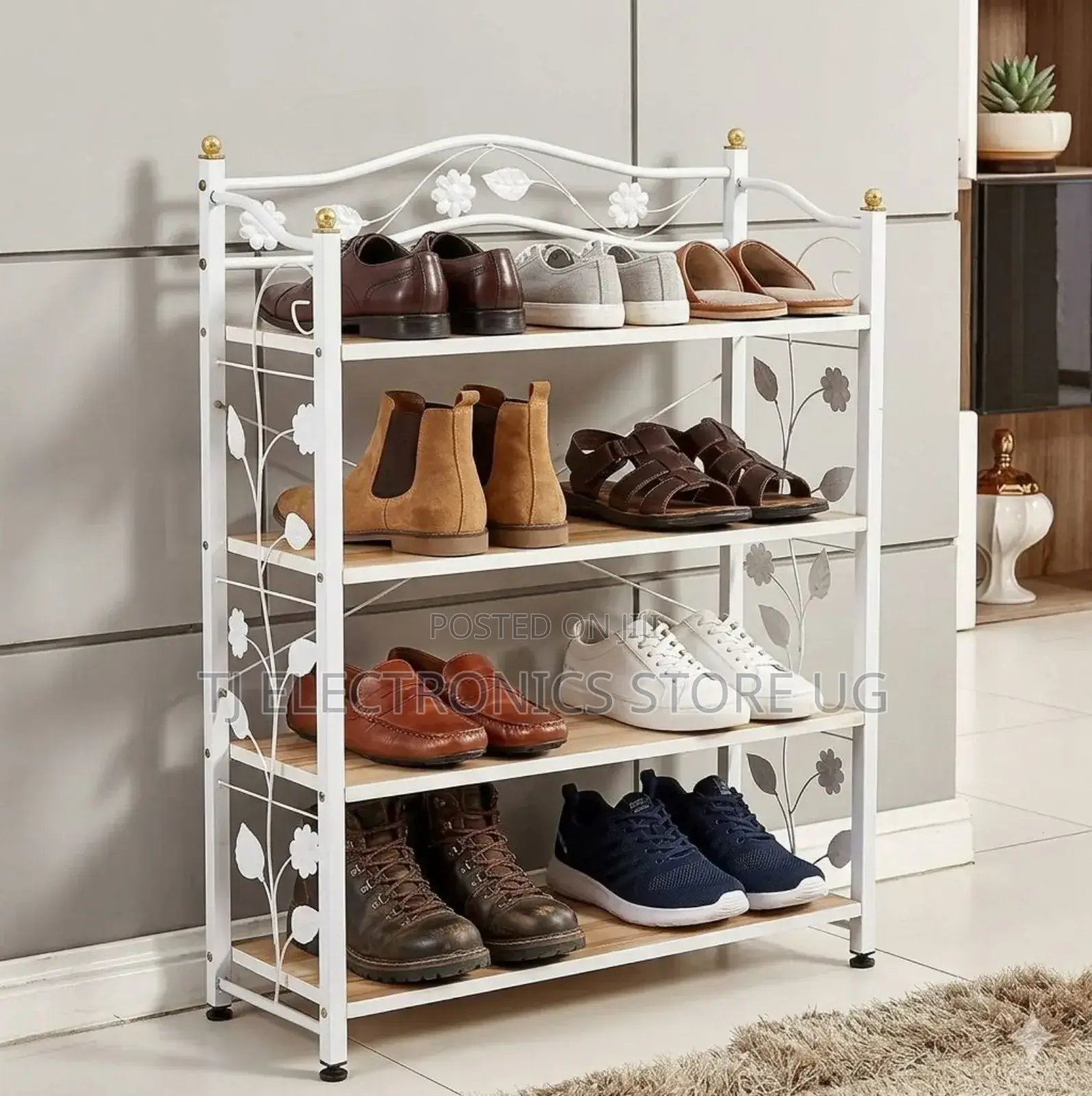 Shoe Rack White Coloured