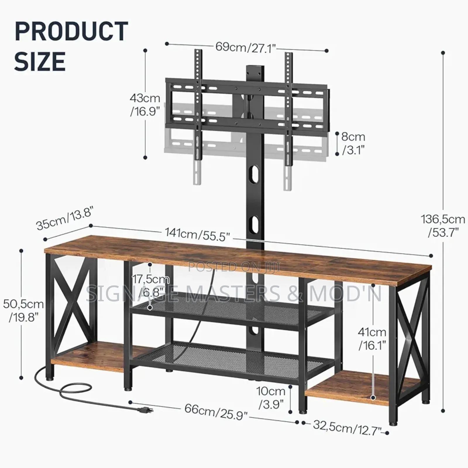 Tv Stand With Mount , Led Lights